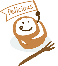 お皿にのる堺ちん電パン君