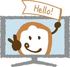 テレビにうつる堺ちん電パン君